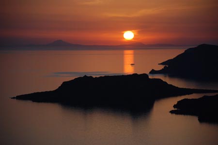 Sonnenutergang auf Santorin